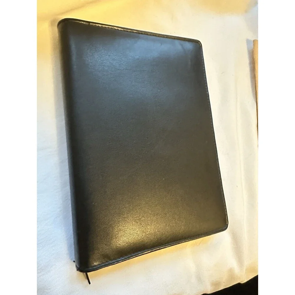 Vintage Black Personal Organizer Planner Day Runner 9